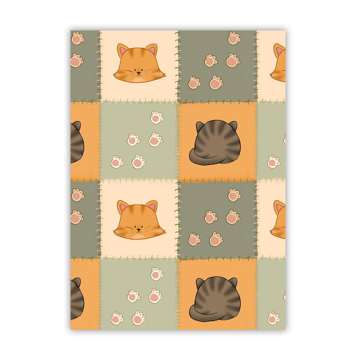 Purrfect Patchwork Card