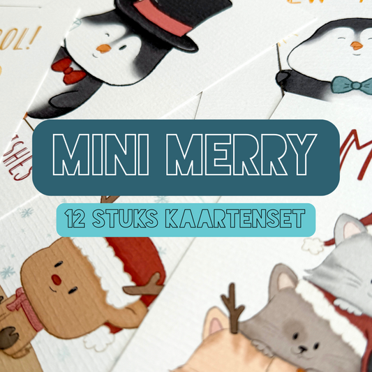 Mini Merry Kerstkaarten Set PRE ORDER