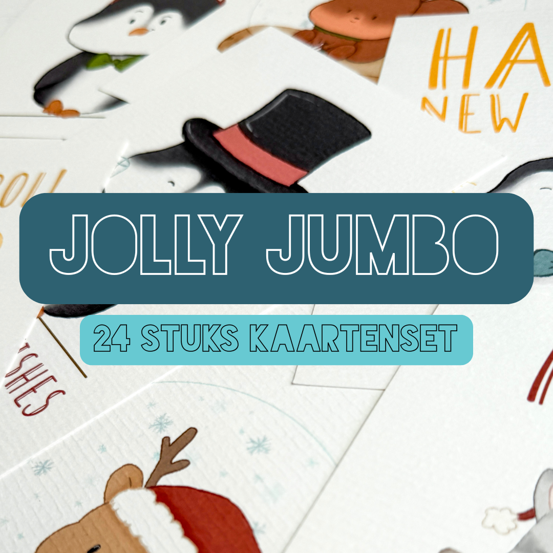 Jolly Jumbo Pack Kerstkaarten Set PRE ORDER