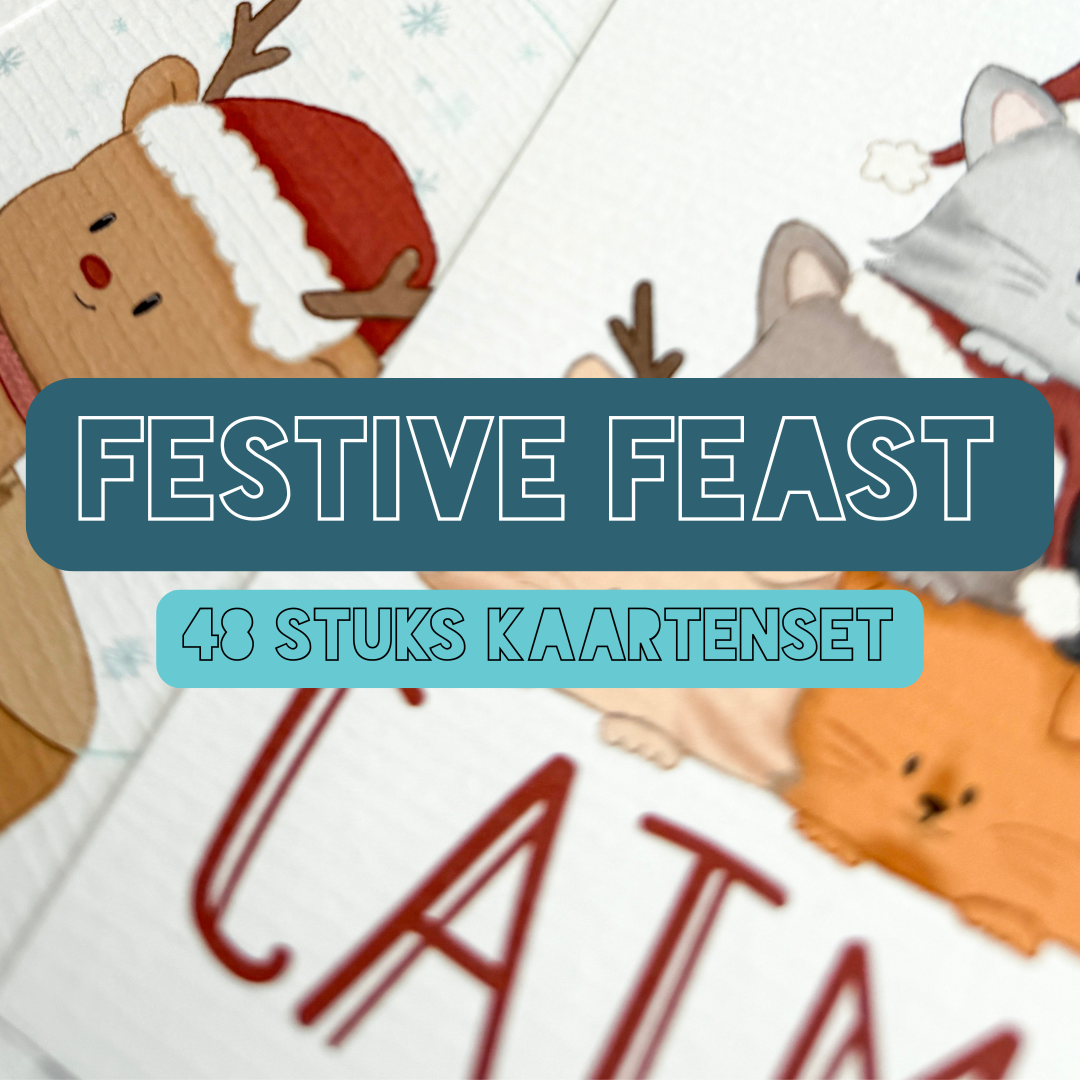 Festive Feast Kerstkaarten Set PRE ORDER